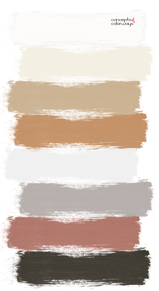 warm toned paint palette