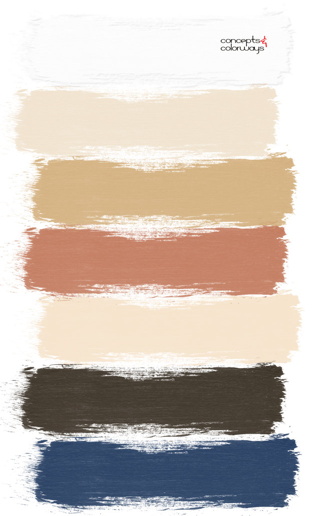 a nautical style interior paint palette