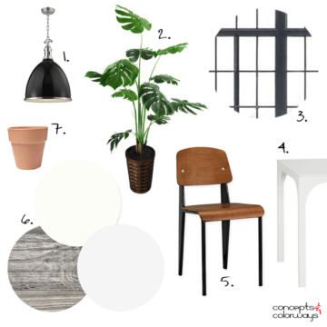 industrial loft interior design mood board get the look