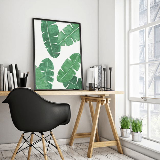 banana leaves limited edition print