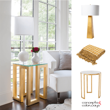 e1b87f a dazzling gold interior design color card