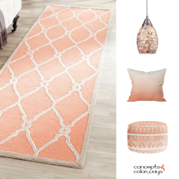 creamy peach interior design product roundup