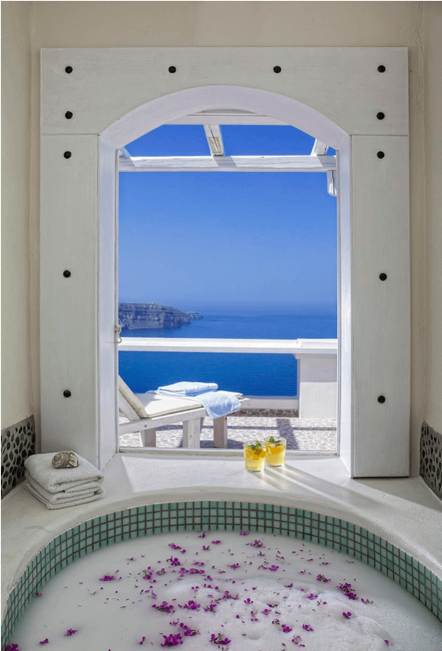 indoor-spa-room-with-blue-sea-view-pantone-little-boy-blue - Concepts ...