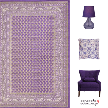 pantone ultra violet interior design color trend