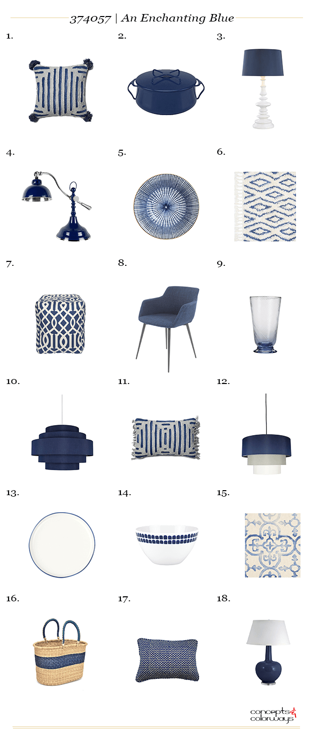 navy blue interior design product roundup