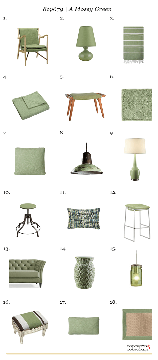 sage green interior design product roundup