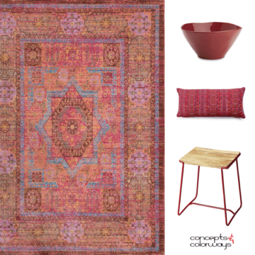 pantone chili oil, maroon decor, red decor, red home decor, red furniture