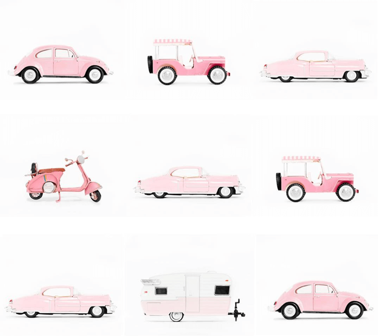 pink car, pink room decor, pink home decor, little girls room, girls bedroom ideas, girls bedroom, girls room ideas, girls room decor, vintage cars, matchbox cars, vintage matchbox cars, pink matchbox cars, kids wall art